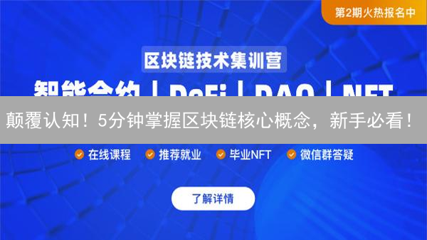 颠覆认知！5分钟掌握区块链核心概念，新手必看！