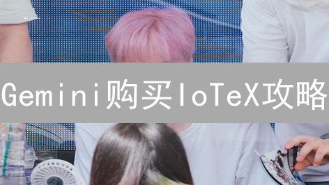 Gemini购买IoTeX攻略：新手指南，轻松加入IOTX生态