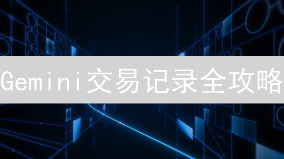Gemini交易记录全攻略：资产追踪、安全指南与税务优化！
