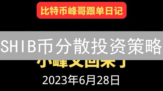 SHIB币分散投资策略：波动中求平衡，降低投资风险